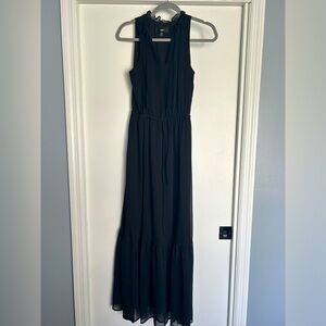 MOSSIMO Target maxi black dress floor length sleeveless size XS